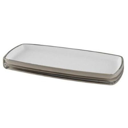 NUSTEEL NuSteel RP10H Roly Poly Collection Amenity Tray - White Resin RP10H